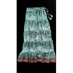 Long Skirt FreeLove Ibiza Tiffany Hazelnut 100% Silk