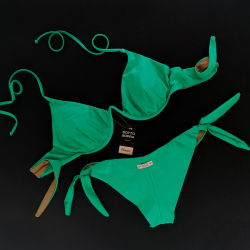 Wired Bra Cup C D Bikini Venere Emerald Green Brazilian Bottom