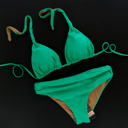 Triangle Bikini Cup C D Venere Emerald Green Classic High Bottom 5cm