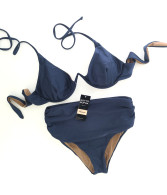 Wired Bra Cup C D Bikini Venere Prelude Blue Classic High Bottom 10cm