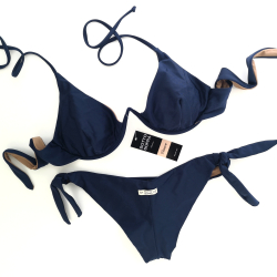 Wired Bra Cup C D Bikini Venere Prelude Blue Brazilian Bottom