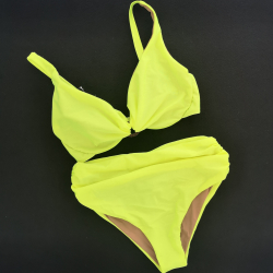 Wired Bra Cup D E Bikini Venere Yellow Sirio Fluo Classic High Bottom 10cm