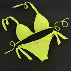 Triangle Bikini Cup C D Bikini Venere Yellow Sirio Fluo Brazilian Bottom