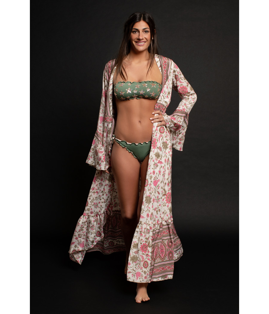 Kimono FreeLove Ibiza Magnolia Rosa 100% Seta