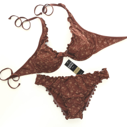 Wired Bra Cup C D Sangallo Caramel Classic Bottom