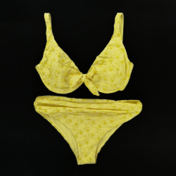 Wired Bra Cup CD Sangallo Yellow Classic Bottom 5CM High