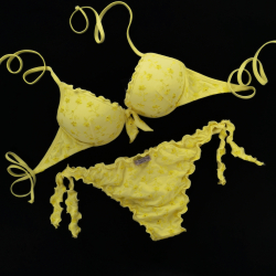 Push Up Bikini Sangallo Yellow Bikini Bottom